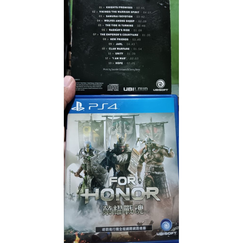 KASET PS4 FOR HONOR+ BONUS SOUNDTRACK