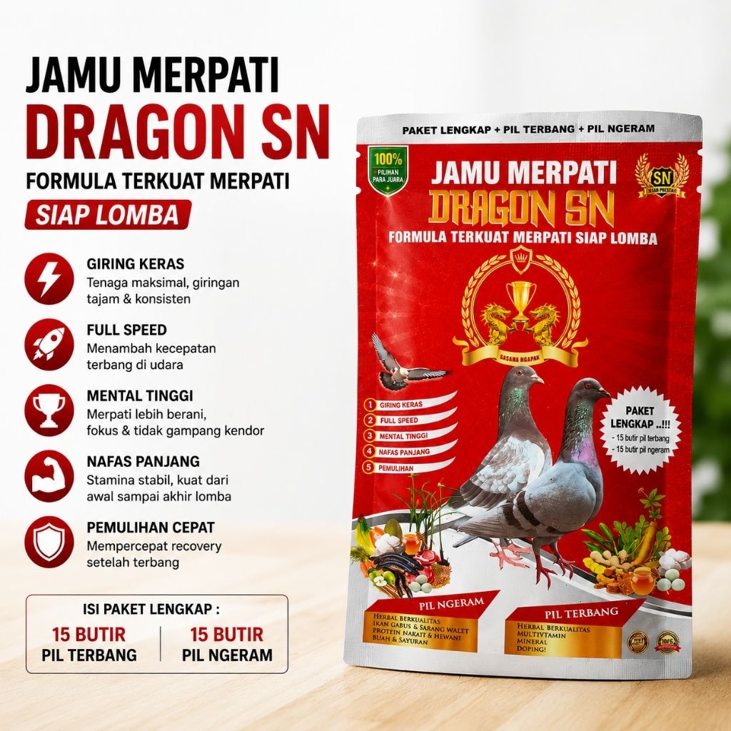 Jamu Merpati Kolong Dragon SN Merpati