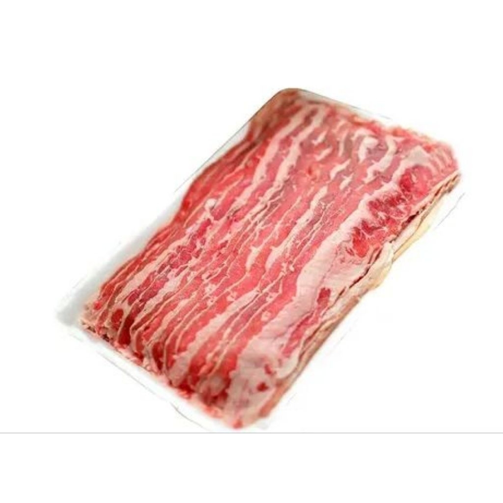 Daging sapi slice halal 100% shortplate slice cutting 500 gr instant