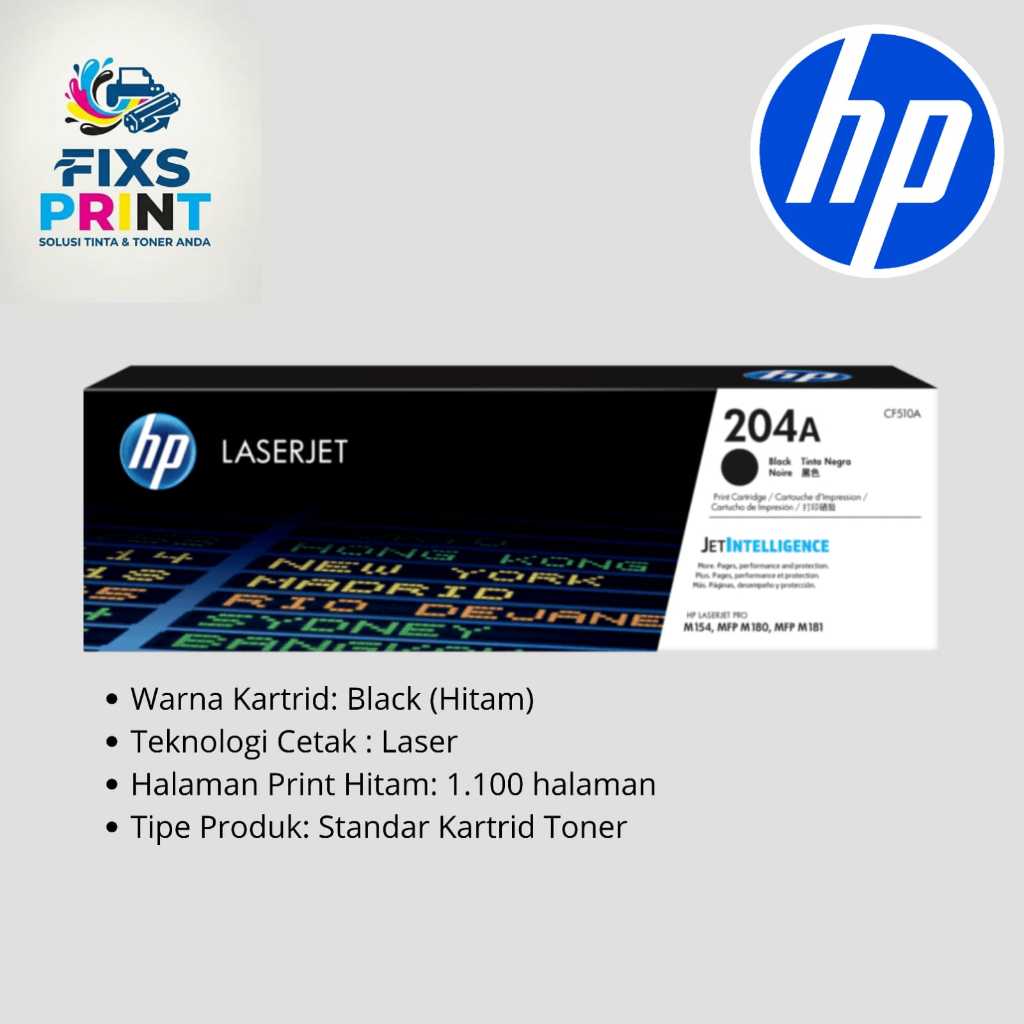 Toner Hp 204A (CF510A,CF511A,CF512A,CF512A)