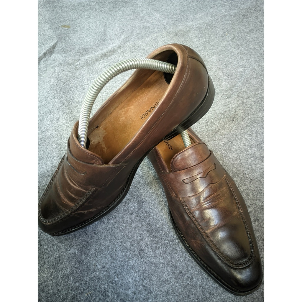 Mario Minardi Cadore Penny Loafers not Alden Allen Edmonds Txture Church Cole Haan Fortuna Shoes Har