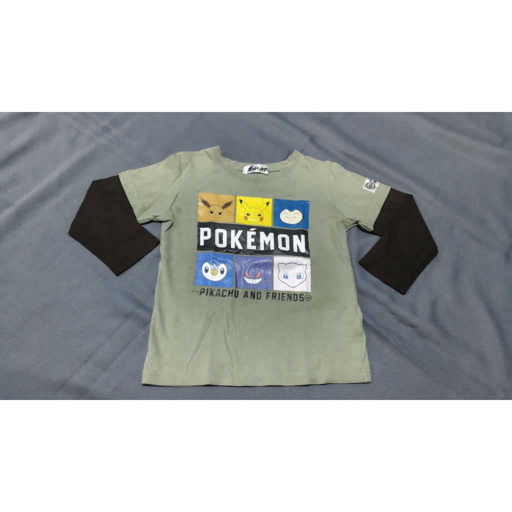 KAOS PANJANG ANAK POKEMON ORIGINAL