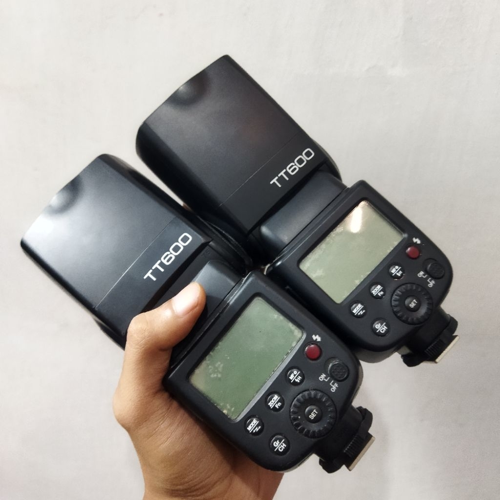 FLASH GODOX TT600 LIGHTING GRATIS BATERAI - lampu eksternal speedlite universal second bonus battery