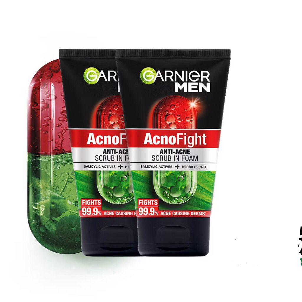 [bamzzztzy] [Harga per 2 PCS] garnier men 100 ml facewash ACNO FIGHT MERAH, WASHABI, OIL CONTROL, TU