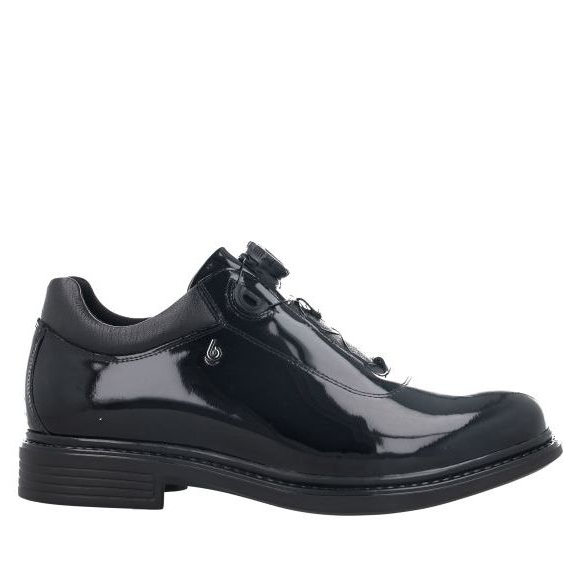 Bocorocco U. Malpensa 08 Nero - Sepatu Pantofel Pria Kulit Asli