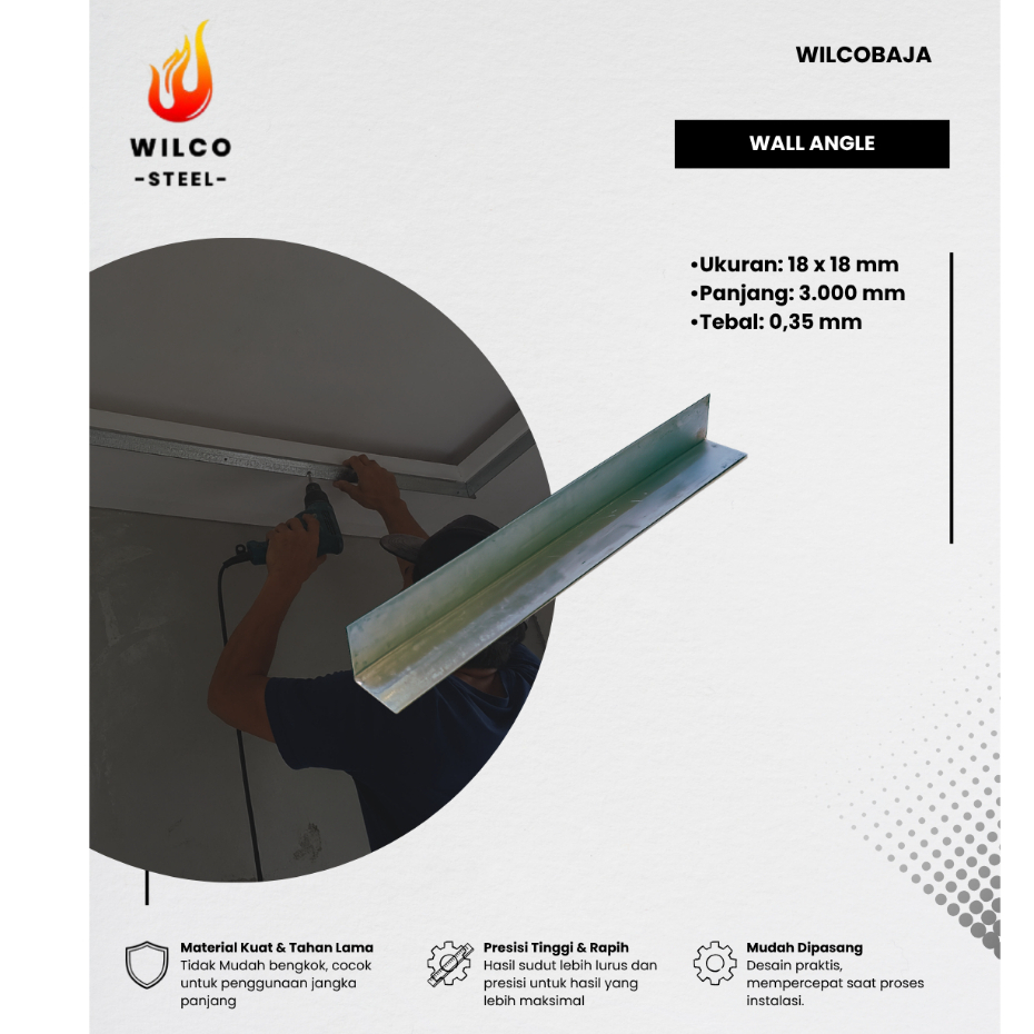 SHADOW LINE GYPSUM SHADOW LINE / TALI AIR PER BATANG 3 METER