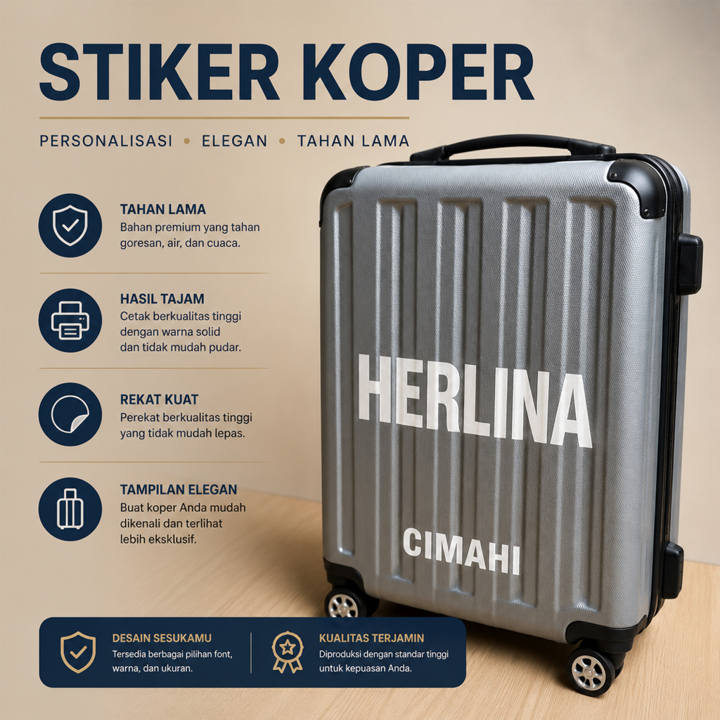 umrohin - Masseri - stiker koper Nama Untuk Koper agar tidak tertukar / stiker koper / koper untuk h