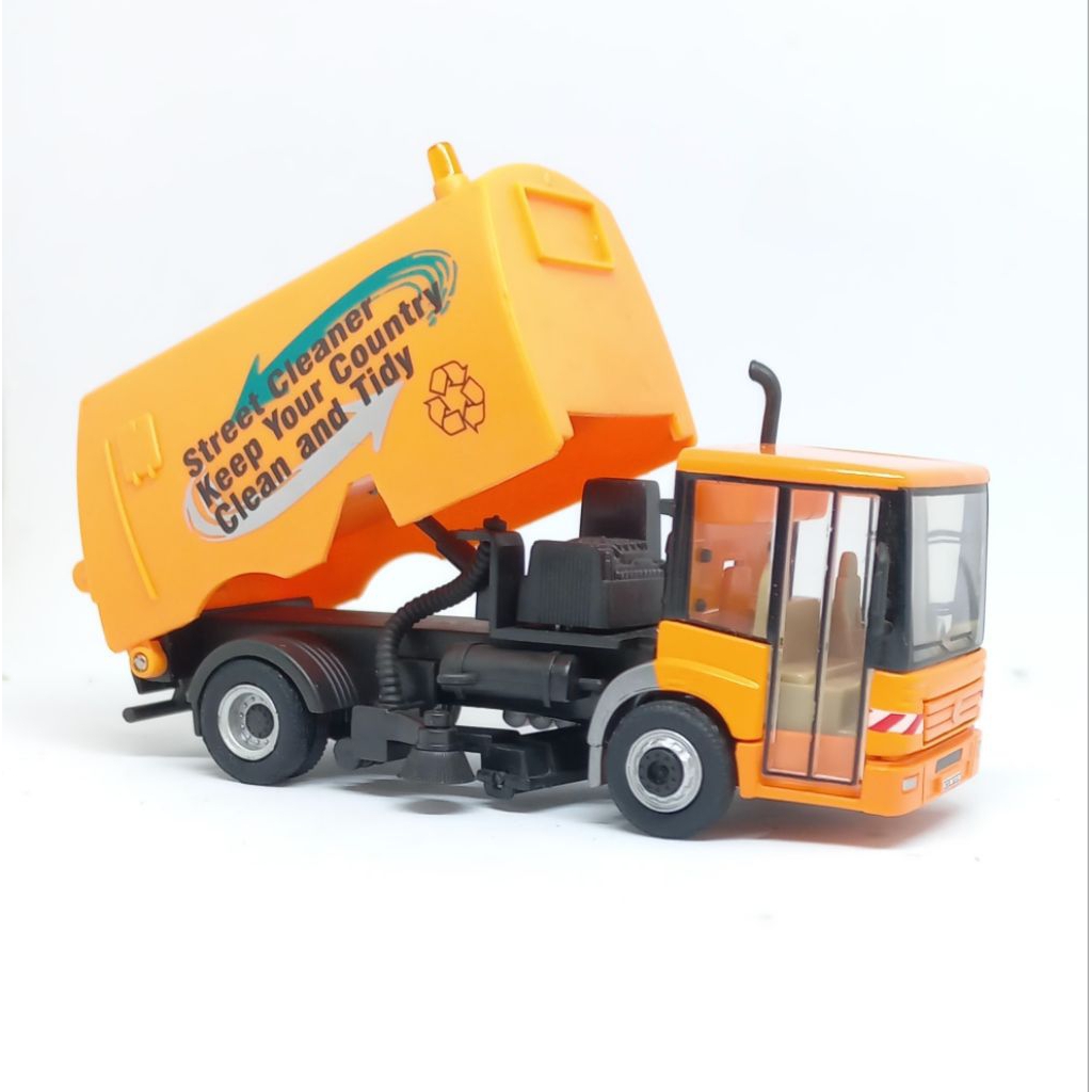 cararama mercedes benz econic street cleaner truck hongwell loose diecast 1/80 (t)
