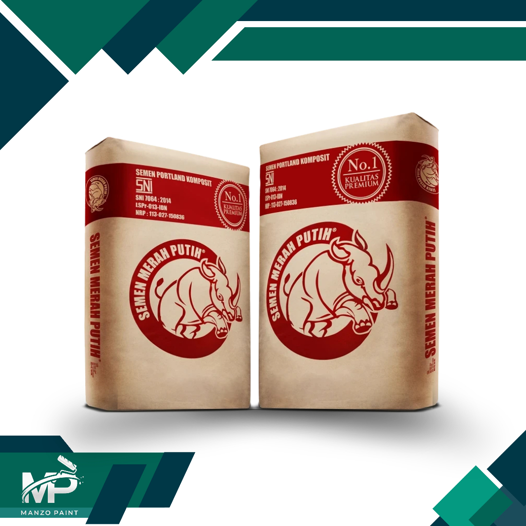 SEMEN MERAH PUTIH / SEMEN PORLAND PREMIUM MERAH PUTIH 40 KG