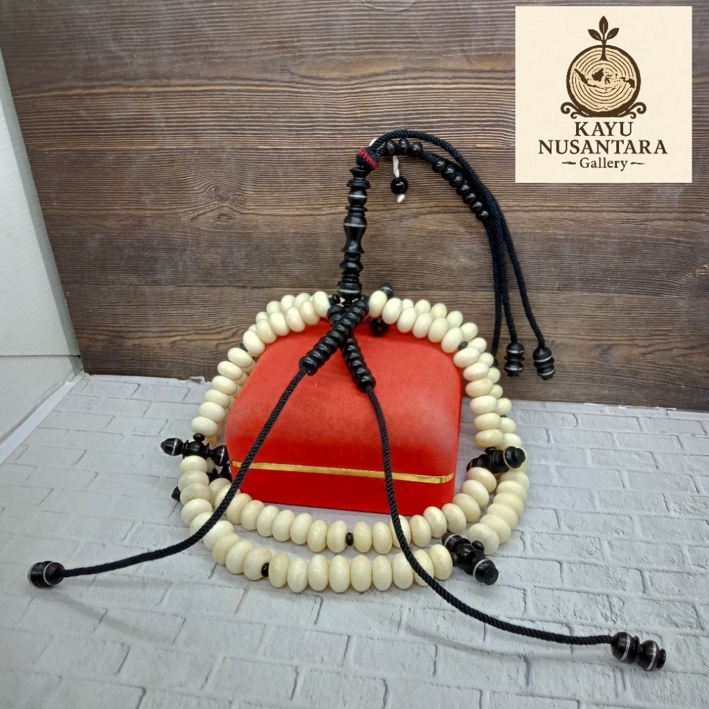 Tasbih tijani tulang kombinasi user black AB4