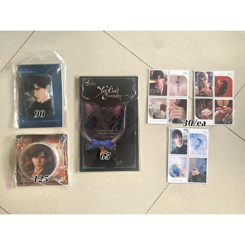 Official Merchandise Love and Deepspace Zayne Meow Sylus Rafayel Badge Sticker