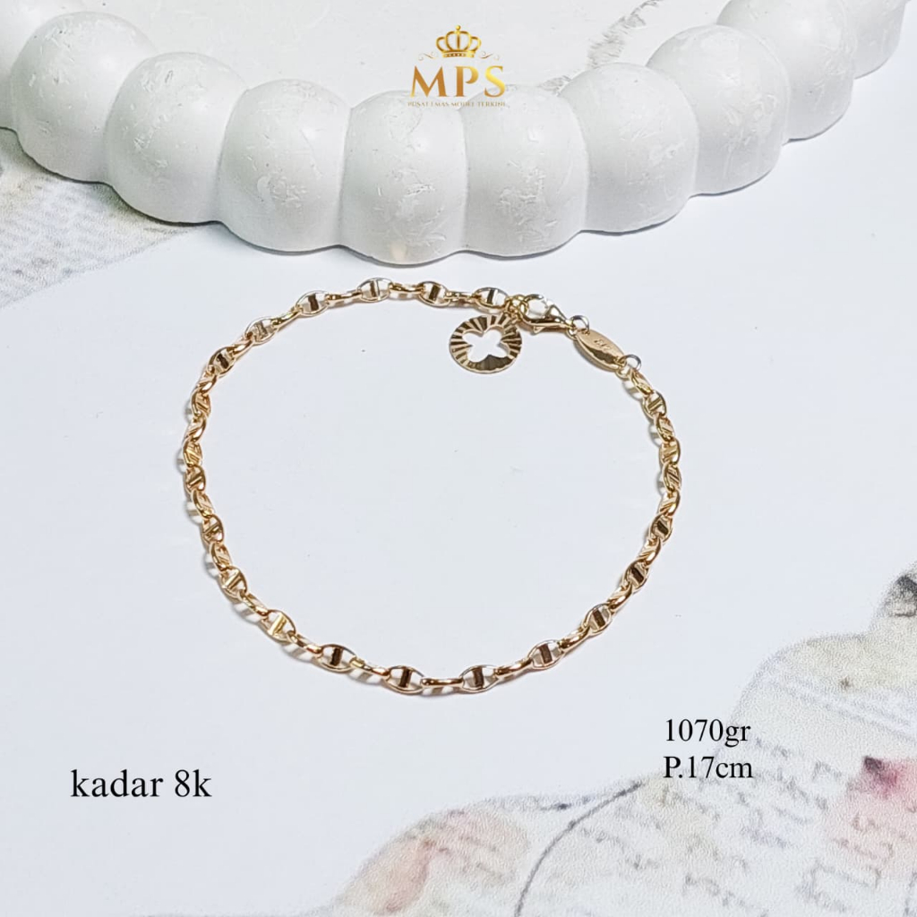 puterasokaraja NEW COLLECTION GELANG RANTAI EMAS ASLI KADAR 8K/375% TOKO EMAS PUTERA SOKARAJA