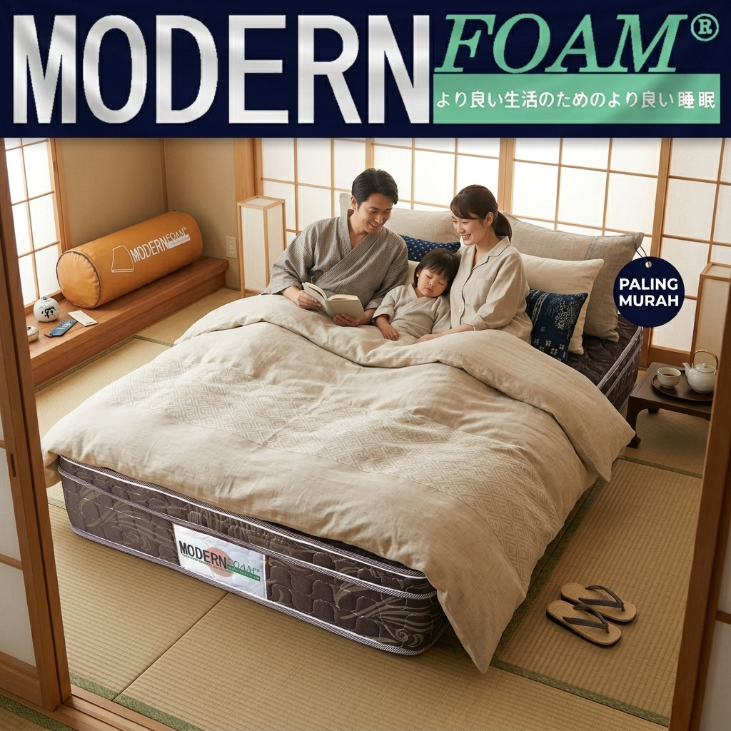 Kasur Busa Kasur Plushtop Quilting Modern Foam Mirip Spring Bed 90x200 120x200 160x200 180x200