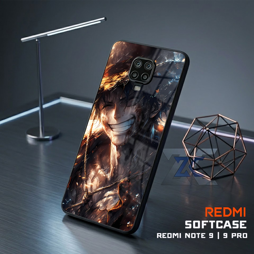 (TB54) Sofcase Lentur Bahan Karet REDMI NOTE 9 | Kesing Keren Lucu Aesthetic | Case Premium Luffy