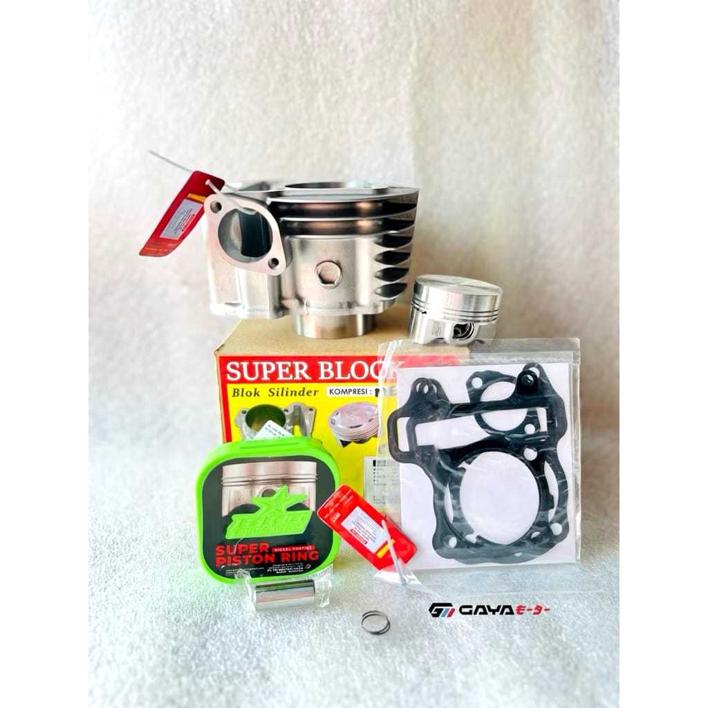 BLOK BRT BORE UP BEAT KARBU SCOPPY KARBU SPACY KARBU 54.5 / 54.50mm CYLINDER BLOK IRON BRT PISTON BI