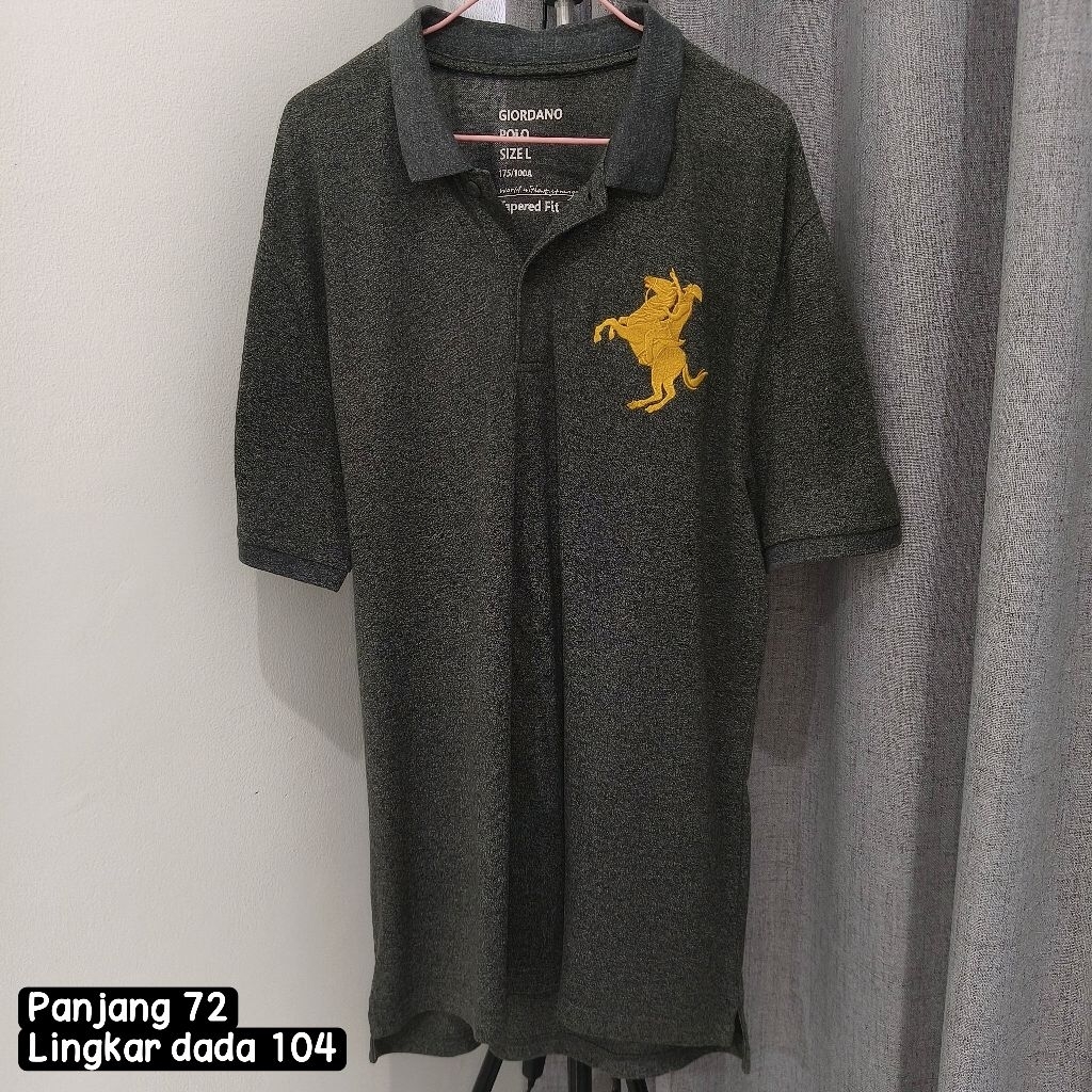 GIORDANO Polo Kaos Tshirt Pria Size L