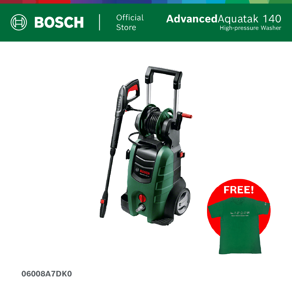 BOSCH DIY Alat Cuci Tekanan Tinggi Serbaguna 140 Bar - Advanced Aquatak 140 High Pressure Washer 210