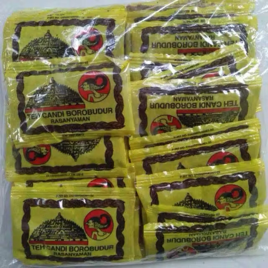 Teh Candi Wayang Borobudur 50 Sachet - Teh Wangi Asli Malang