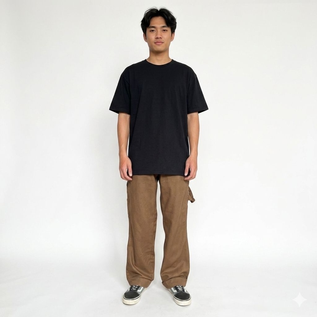 Celana Carpenter YS Reguler/Standar Chino Mocca - Cotton Twill Sueding, Non Stretch,