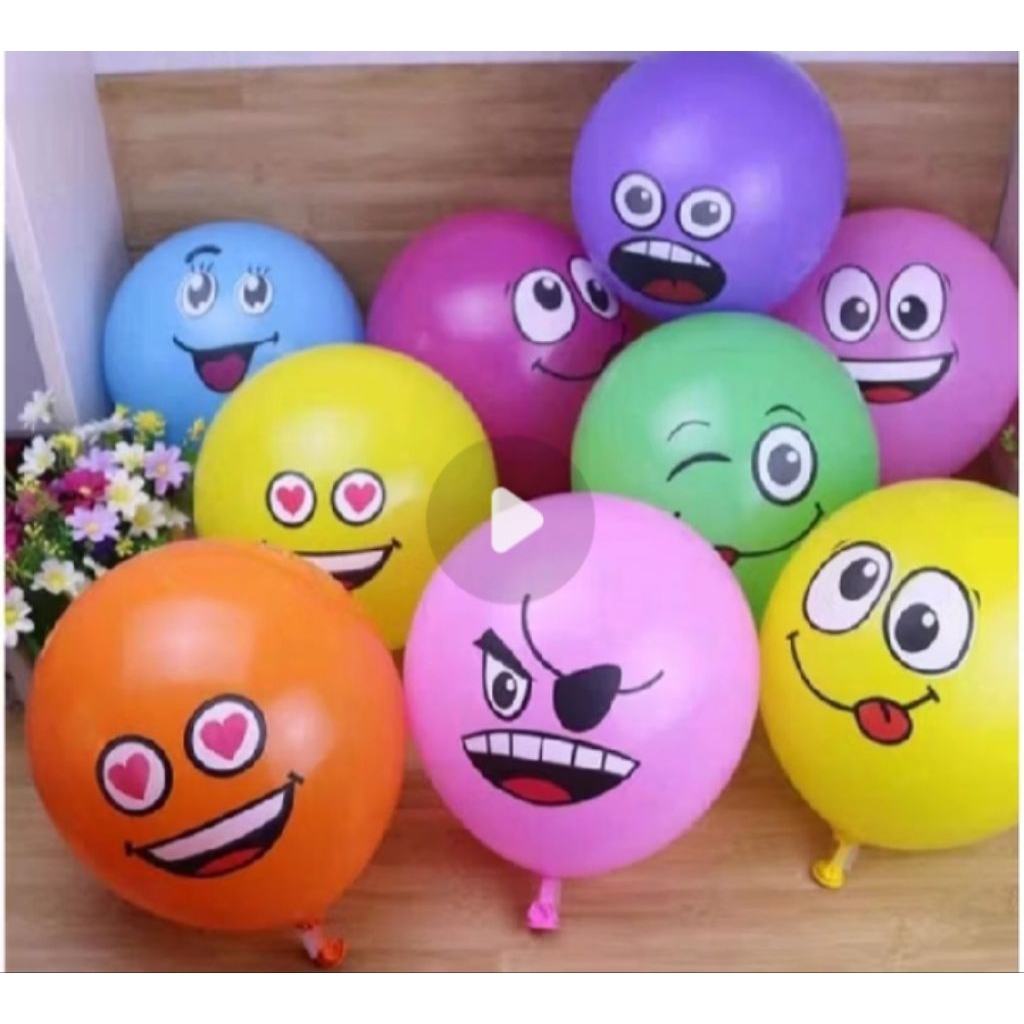 100 pcs BALON EMOJI / BALON KARAKTER