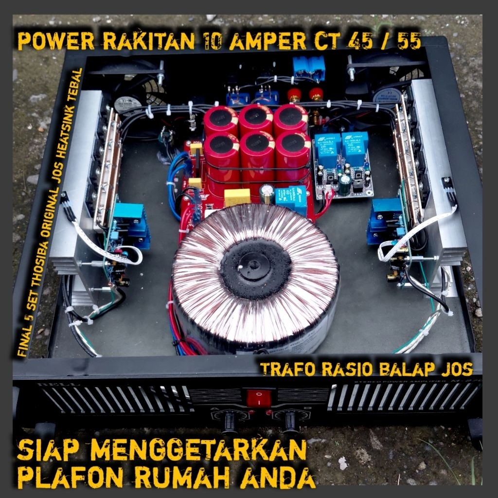 power amplifier rakitan 10 Amper