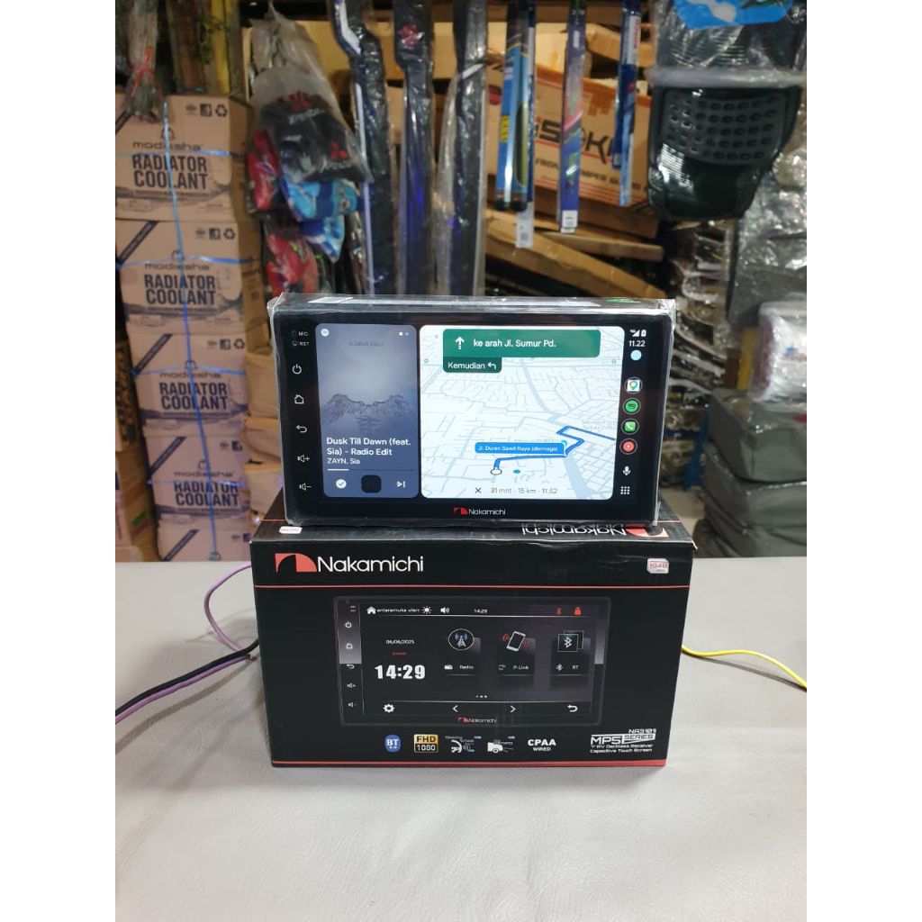 Headunit Nakamichi 7 inch layar sentuh Bluetooth music & telfon NA 3101i deckless MP5 SERIES