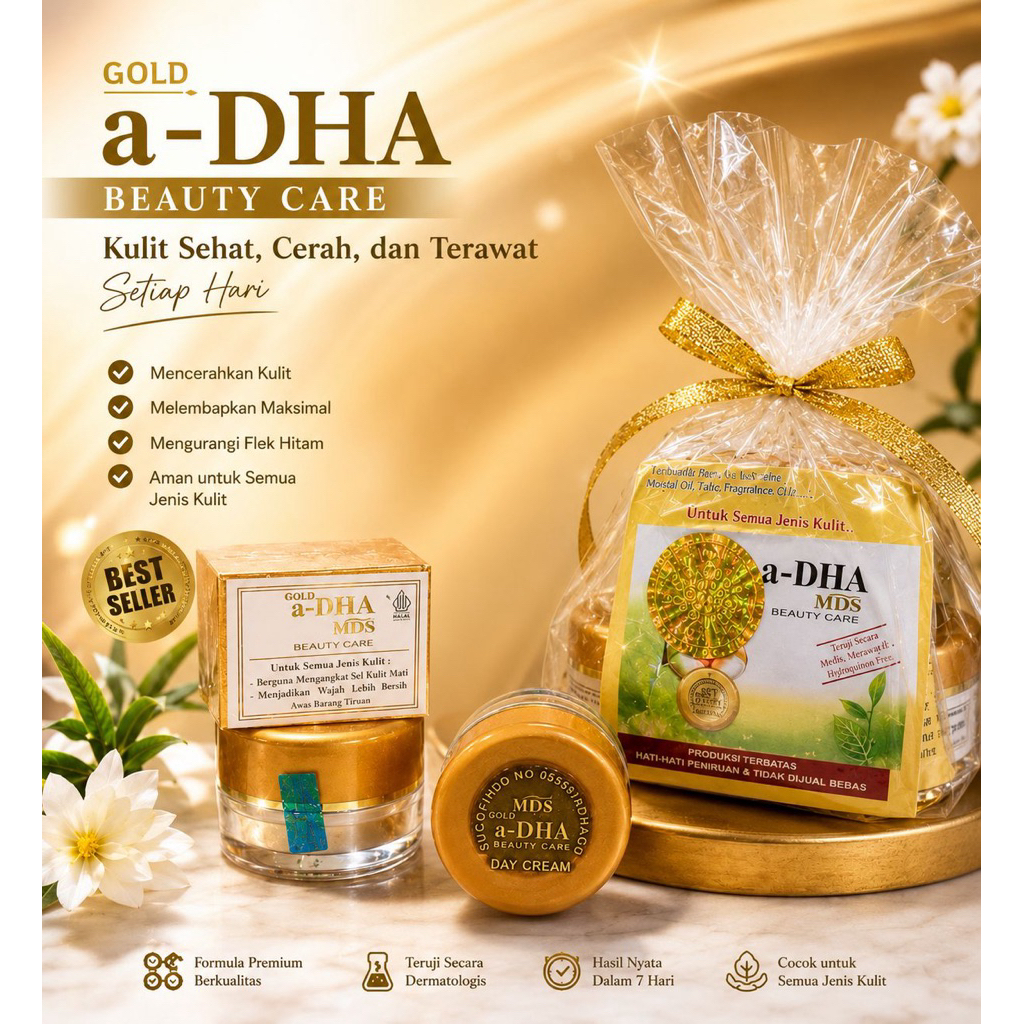 CREAM ADHA GOLD MDS / A DHA GOLD HOLO MDS ORIGINAL / ADHA RED MDS ASLI