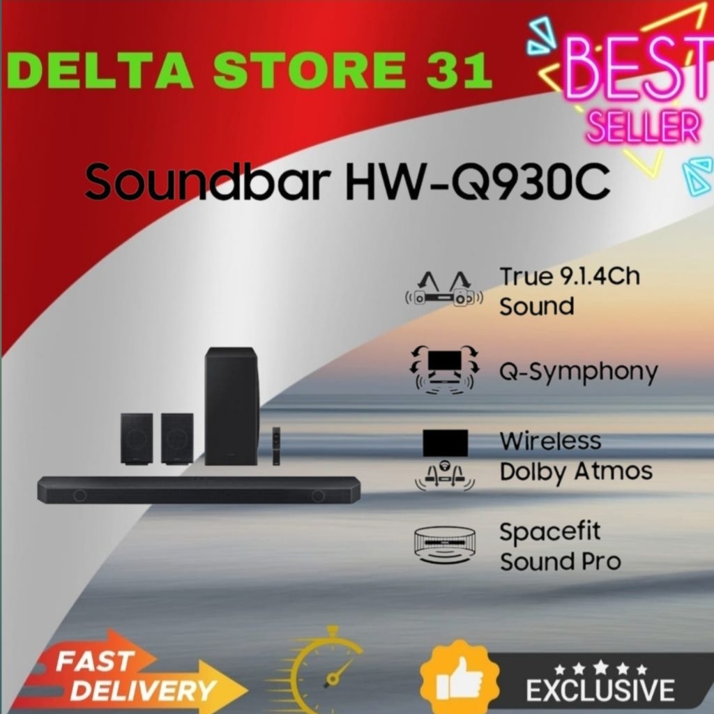 SAMSUNG Soundbar Thrue 9.1.5Ch HW-Q930C/XD HW-Q930C Wireless Dolby Atmos HWQ930