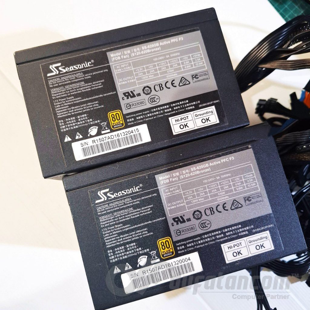 PSU Seasonic Pure 620W 80 plus Bronze Power Supply