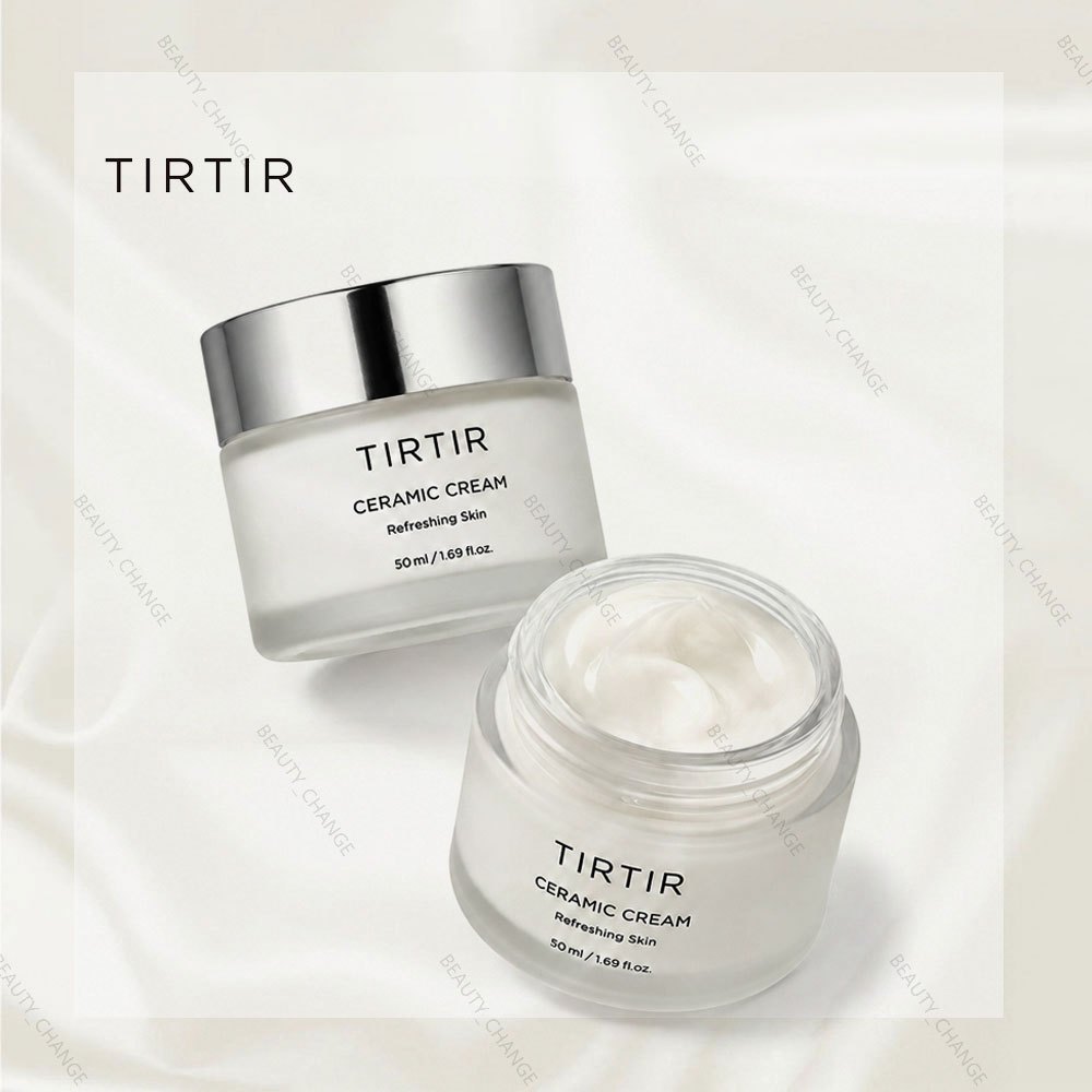TIRTIR Ceramic Cream 50ml Original Pelembap Wajah Korea Moisturizer Glass Skin Skin Barrier Kulit Ke