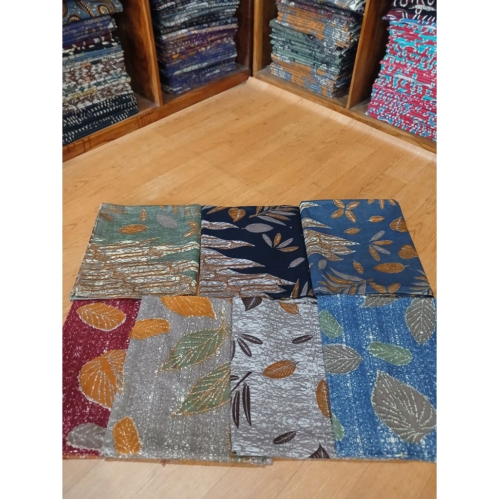 Kain Batik Ecoprint Bahan Katun Premium