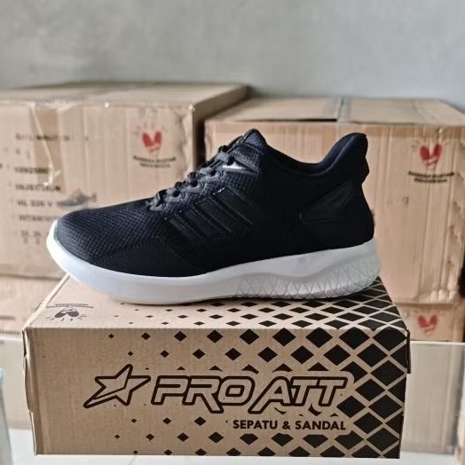 Sepatu Sekolah Pro Att Hitam PI 600 Original