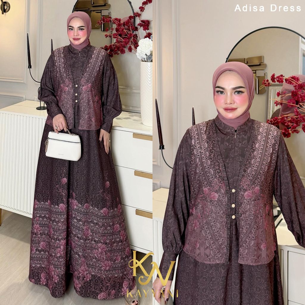 [BISA COD] GAMIS ADISA ORI KAYYANI HMF LUXURY/GAMISLEBARAN/OTTDKONDANGAN