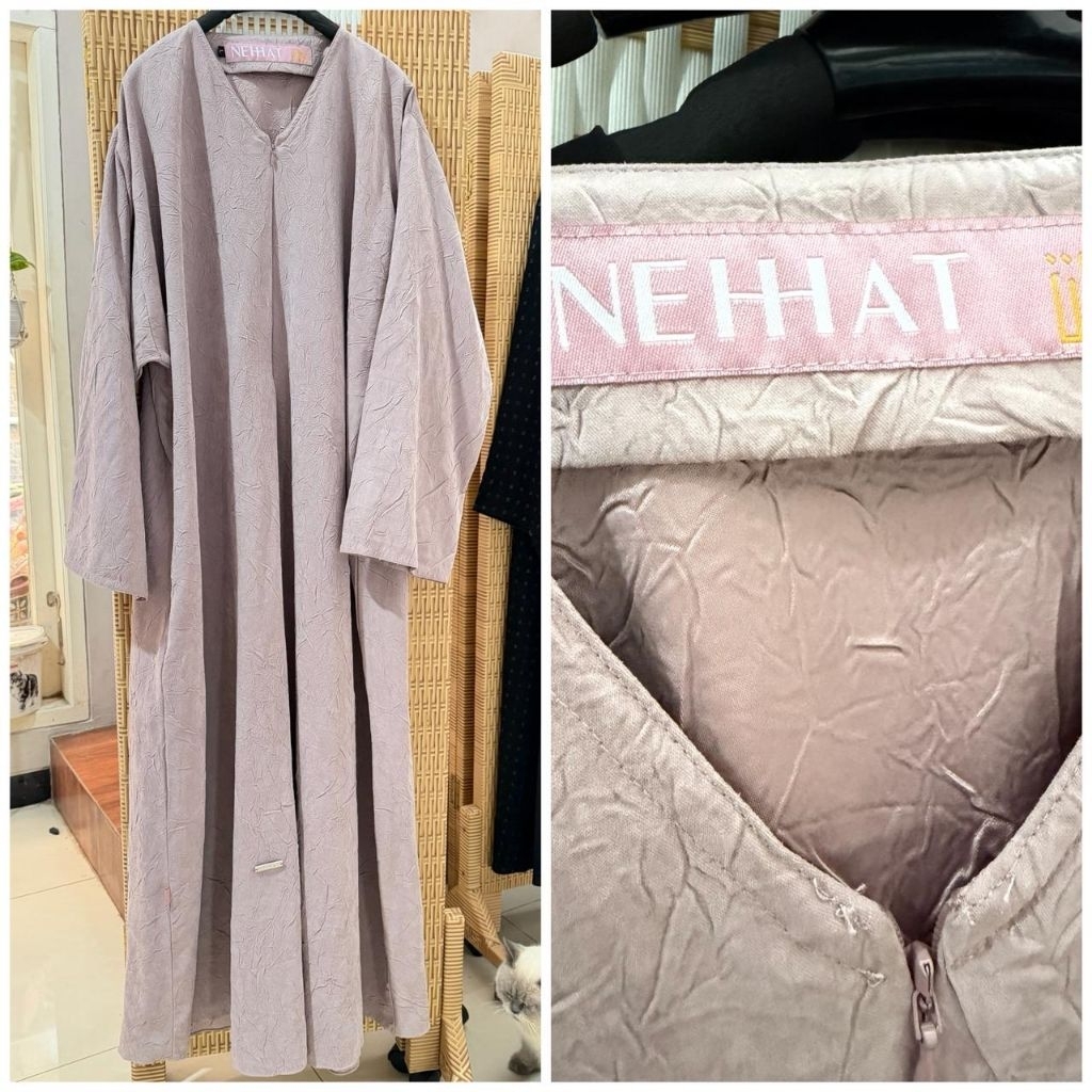 PRELOVED Nehhat Hadid Abaya Fawn L
