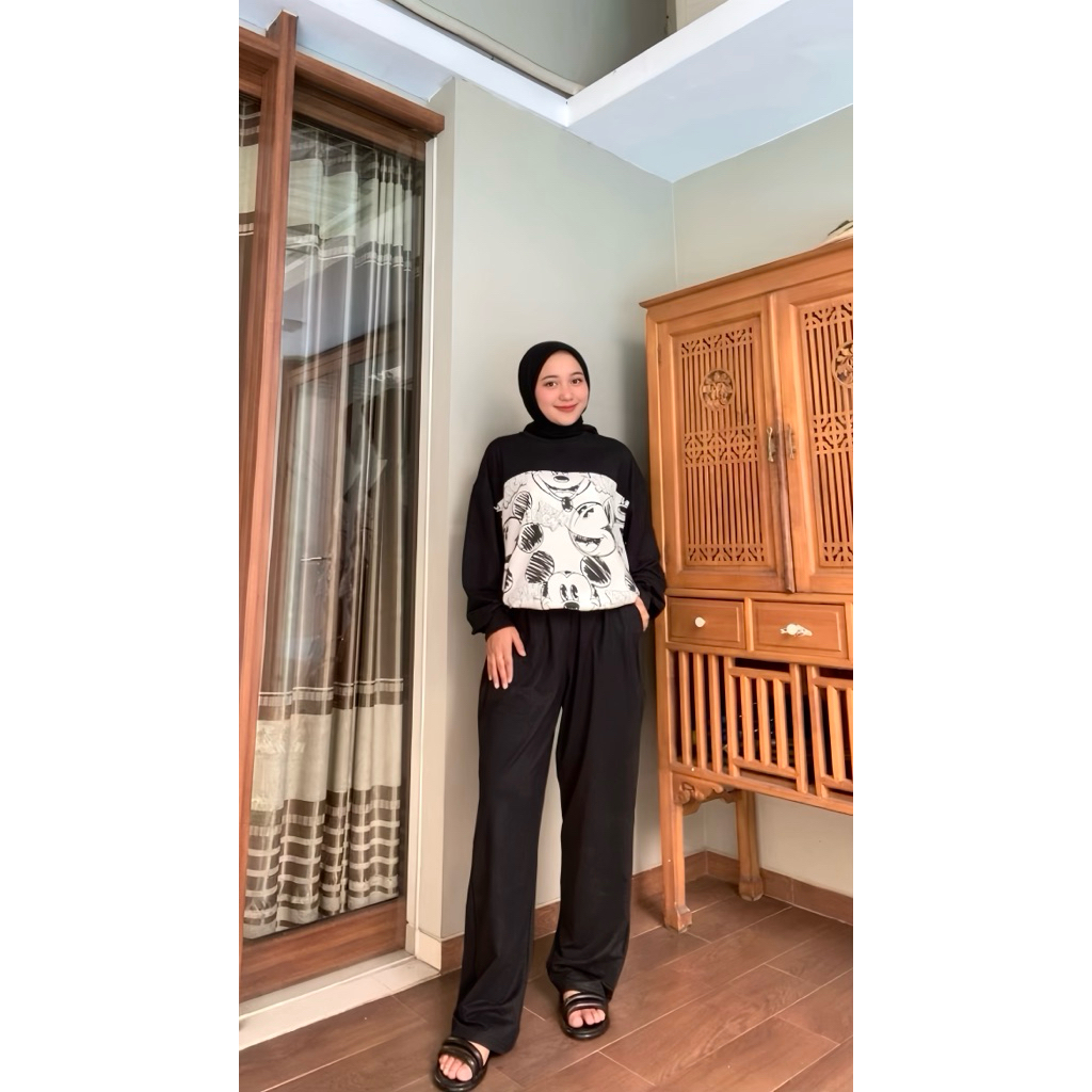 Mickey Set Athayaa Daily Setelan Wanita Original / Setelan / Setelan Athayaa