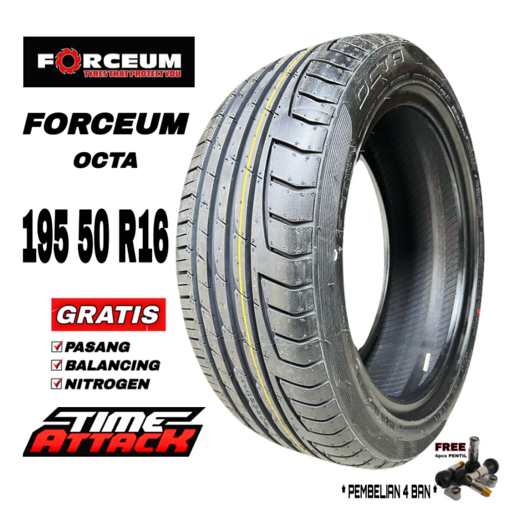 BAN MOBIL FORCEUM OCTA UKURAN 195 50 RING 16