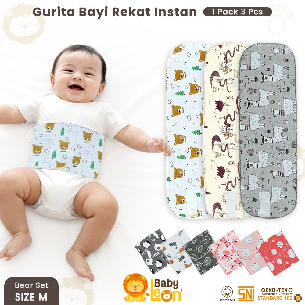 FULL PRINT BABY LEON GURITA INSTAN REKAT GR-023 Gurita newborn RANDOM tali ibu mama selimut bayi