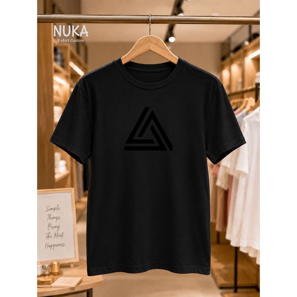 Nuka Cusrom - Kaos Unisex Nuka Motif Triangle