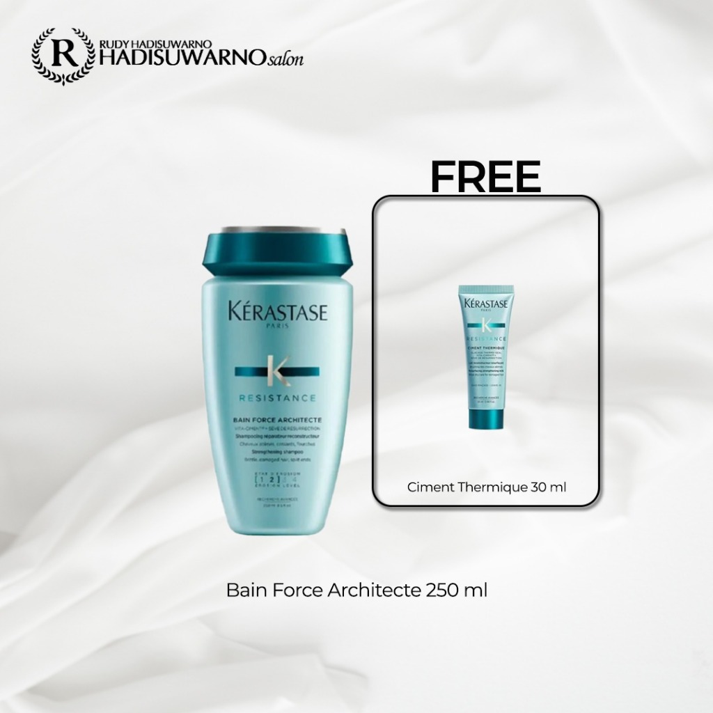 Kerastase Bain Force-Architecte 250ml Shampoo Rambut Rapuh