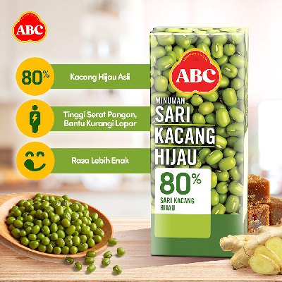 ABC MINUMAN SARI KACANG HIJAU 250ML (1DUS ISI 24PCS)