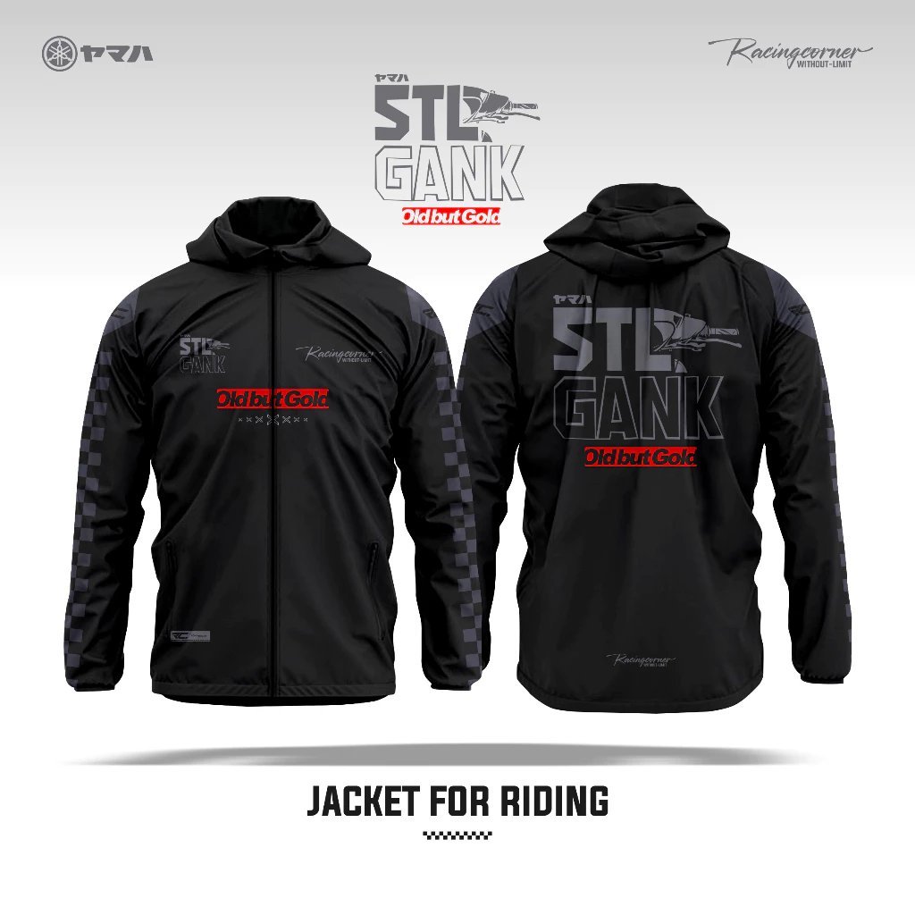Jaket Yamaha Mio 5TL GANK Full Printing | Racing Corner | Bahan Lotto