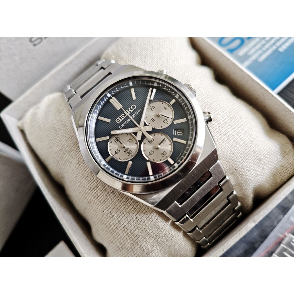 Seiko Chronograph SSB453P1 Discover More Blue Dial (Tissot PRX Killer)