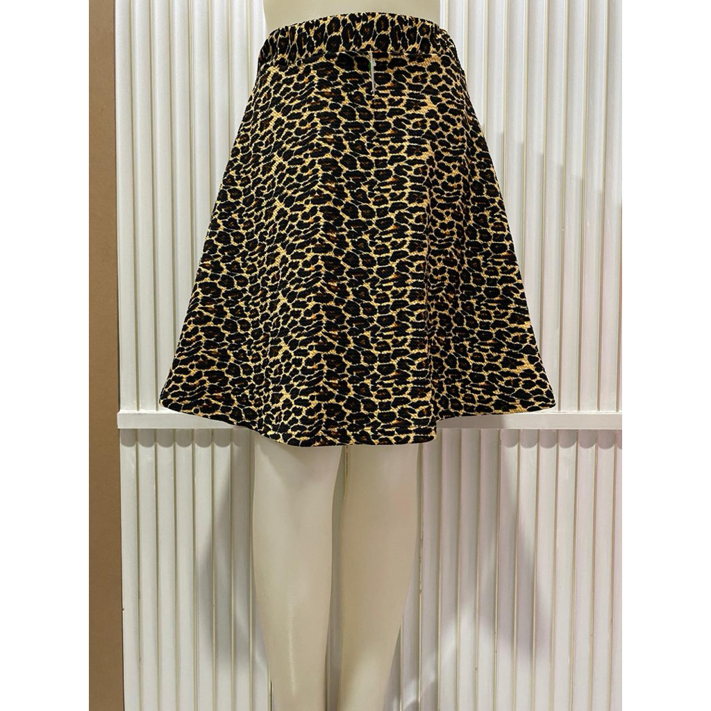 Rok Mini 3/4 Wafel Motif Macan