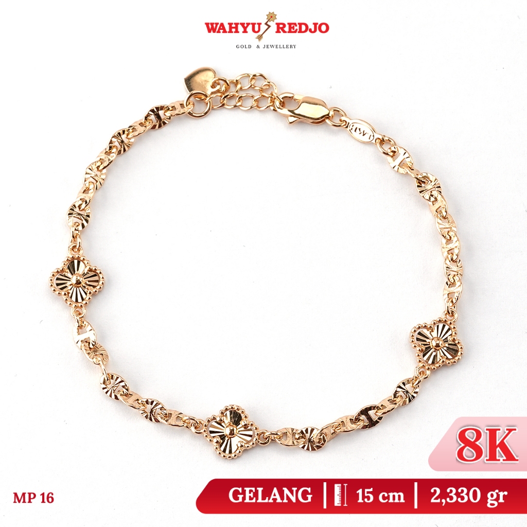 Gelang Emas Bunga Gold Kadar 8K Wahyu Redjo Pameran