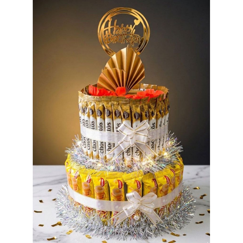 Snack Tower Ulang Tahun - Kue Snack Susun - Hadiah Kado Anniversary
