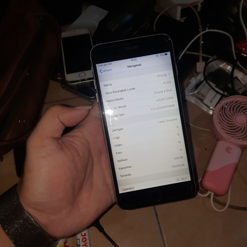 6 PLUS 128GB ZP/A ICLOUD NYANGKUT