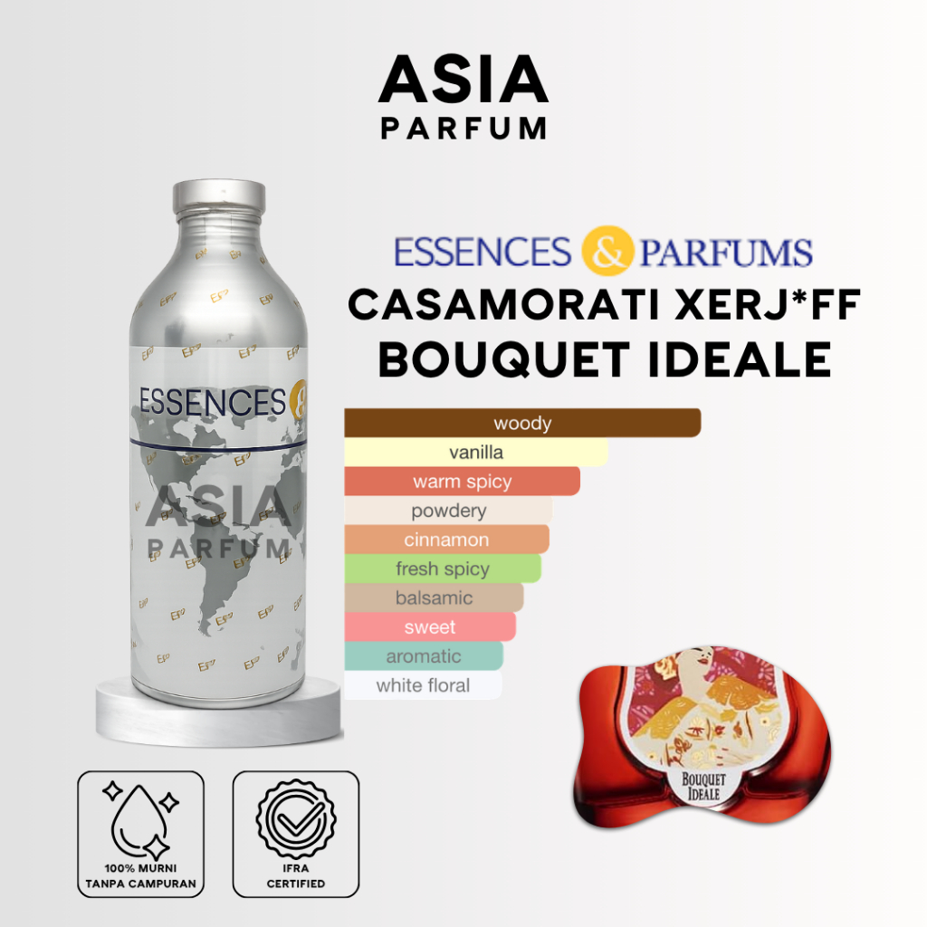 ESSENCES & PARFUMS BARI 75001 - BIBIT PARFUM XRJF BOUQUET IDEALE GRADE A - SEGEL & REPACK 100G