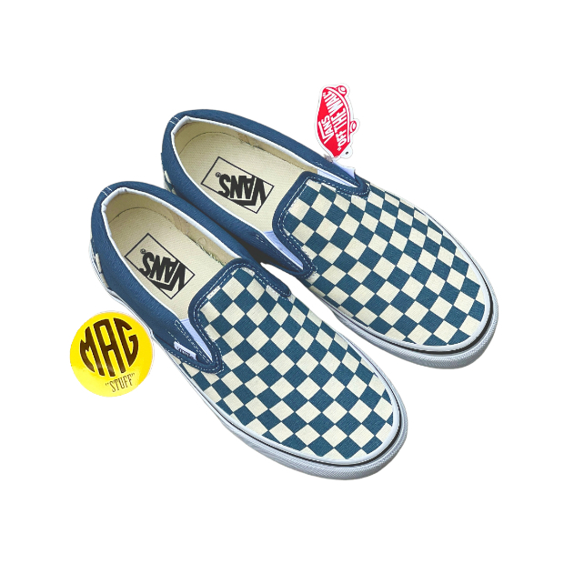 Slip0n Biru Shoes Sneaker Sepatu Pria Wanita by MAGSTUFF