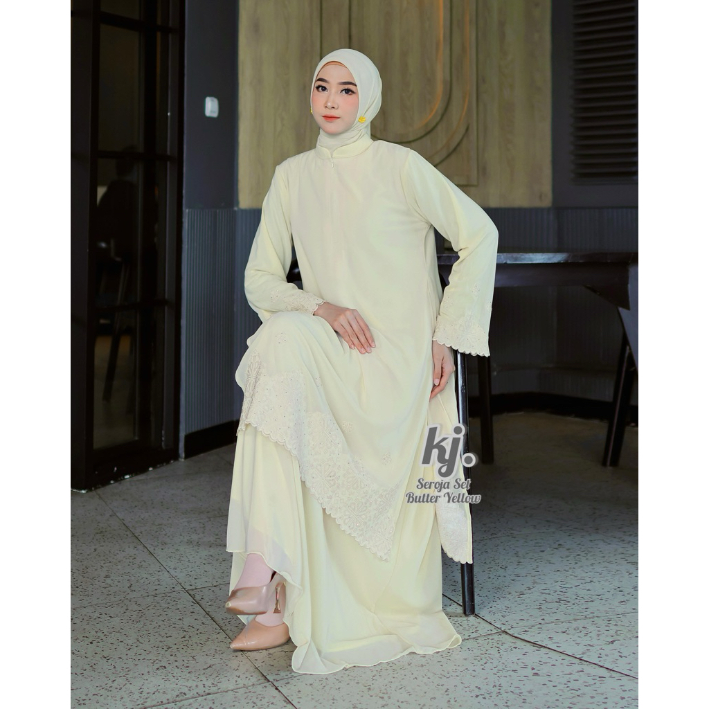 LABAY HIJAB/SEROJA SET/GAMIS MELAYU/GAMIS BOORDIR/GAMIS FASHION/COD