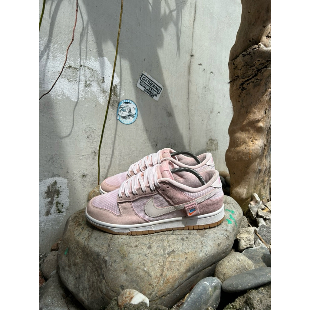Nike Dunk SE Teddy Bear Pink Suede